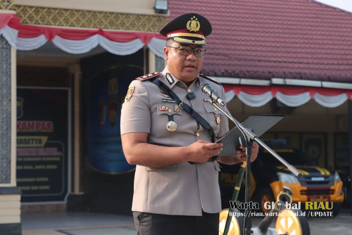 Semangat Pengabdian Membara, Kapolres Kampar Pimpin Khidmat Upacara Hari Juang Polri : Tingkatkan Profesionalisme Demi Masyarakat