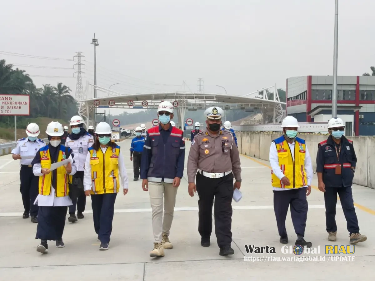 Ditlantas Polda Riau Tinjau Kesiapan Open Traffic Tahap 2, Pastikan Akses Tol Aman Bagi Pengguna Jalan