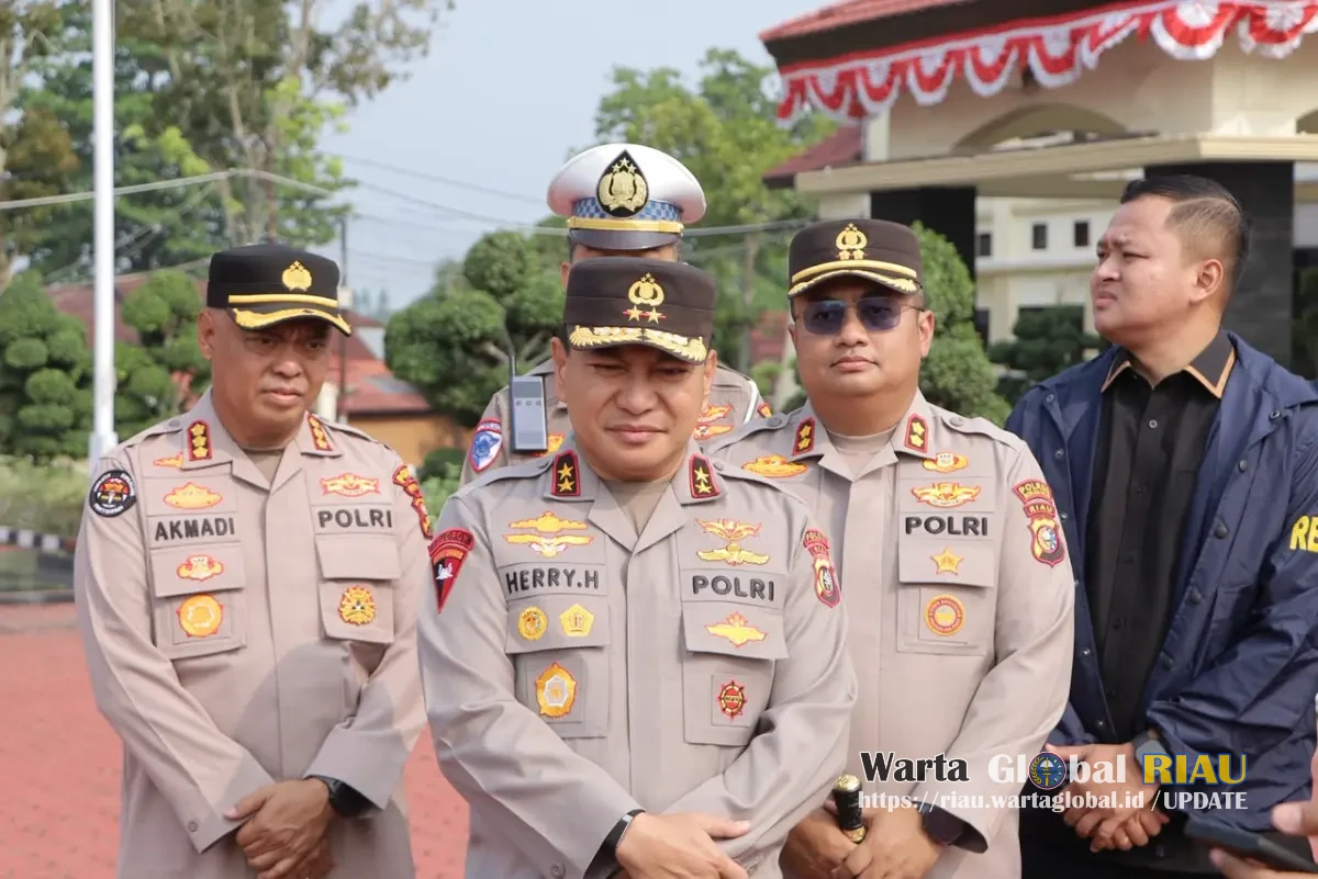 Kapolda Riau Konferensi Pers Tindak Pidana Lingkungan Hidup Penggerusakan 133 Lahan Hutan Mangrove Di Kabupaten Rohil