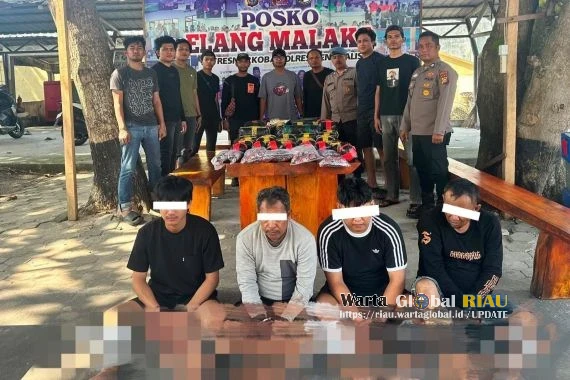 Tim gabungan Satresnarkoba Polres Bengkalis Bersama Polsek Bantan Lumpuhkan Bandar Narkoba.