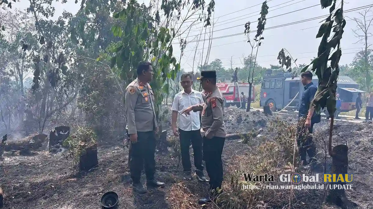 Kapolres Bungo Turun Langsung Ground Check Karhutla, Satu Hektare Lahan Terbakar
