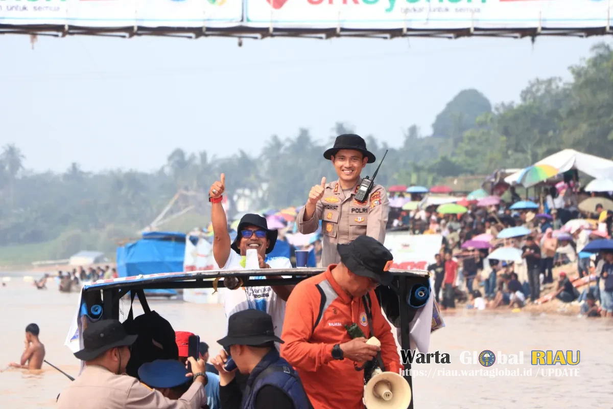 Kapolres Kuansing Pimpin Pengamanan Dan Patroli Pacu Jalur Nasional 2026, Pastikan Rangkaian Kegiatan Berjalan Aman Dan Kondusif