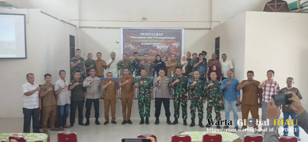 Sinergi TNI–Polri–Pemerintah Desa Diperkuat : Penyuluhan Karhutla Kecamatan Kampar Tekankan Pencegahan Sejak Dini Dan Respons Cepat