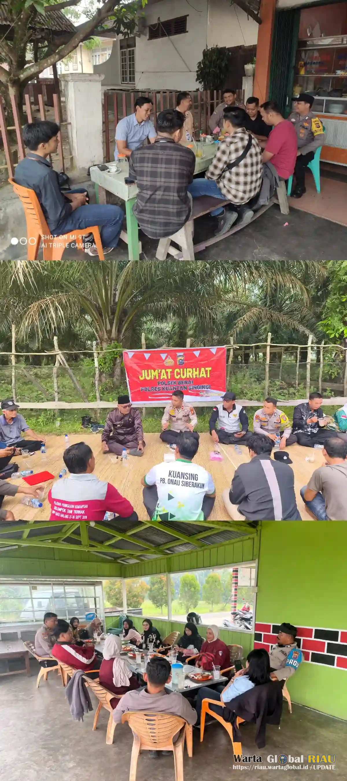 Jumat Curhat, Polsek Jajaran Polres Kuansing Dekatkan Polisi Dengan Masyarakat
