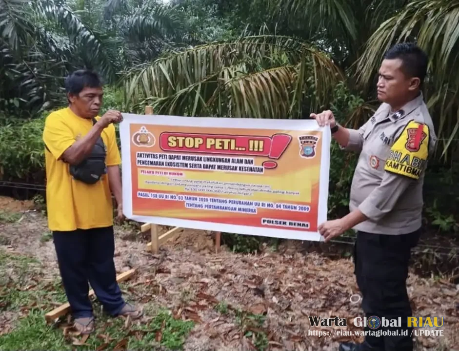 Polsek Jajaran Polres Kuansing Gencarkan Sosialisasi Larangan PETI
