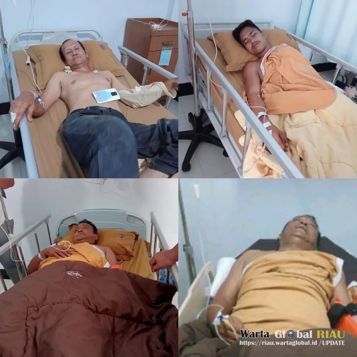 Akibat Bentrokan Lahan Di Muara Langsat Kuansing 9 Orang Mengalami Luka-Luka, Personel Polres Kuansing Bersiaga Dilokasi Bentrokan