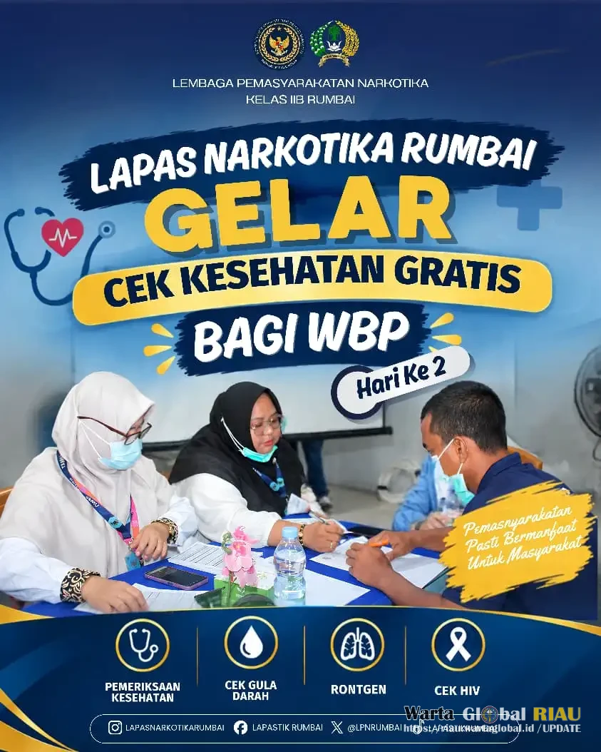 Lapas Narkotika Rumbai Gelar Cek Kesehatan Gratis Bagi Warga Binaan