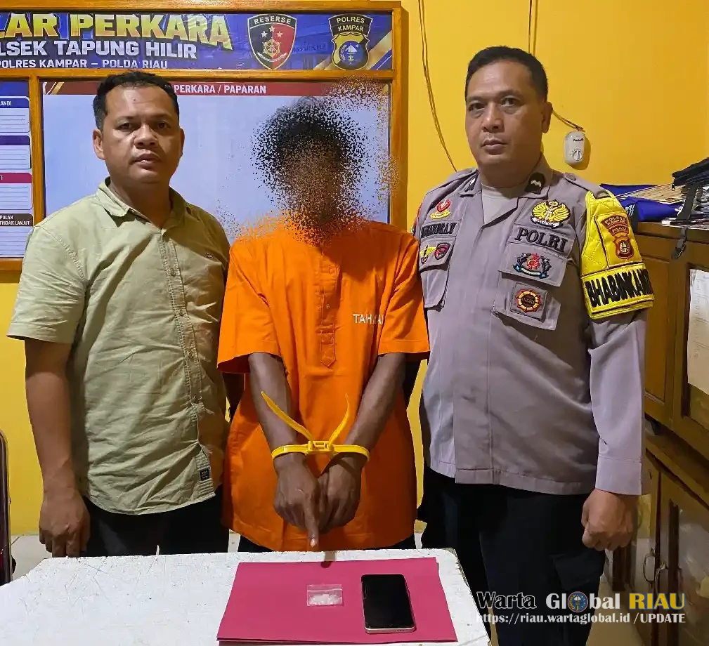 Polsek Tapung Hilir Kembali Ungkap Kasus Narkotika, Sabu 2,82 Gram Diamankan Dari Rumah Terduga Pelaku