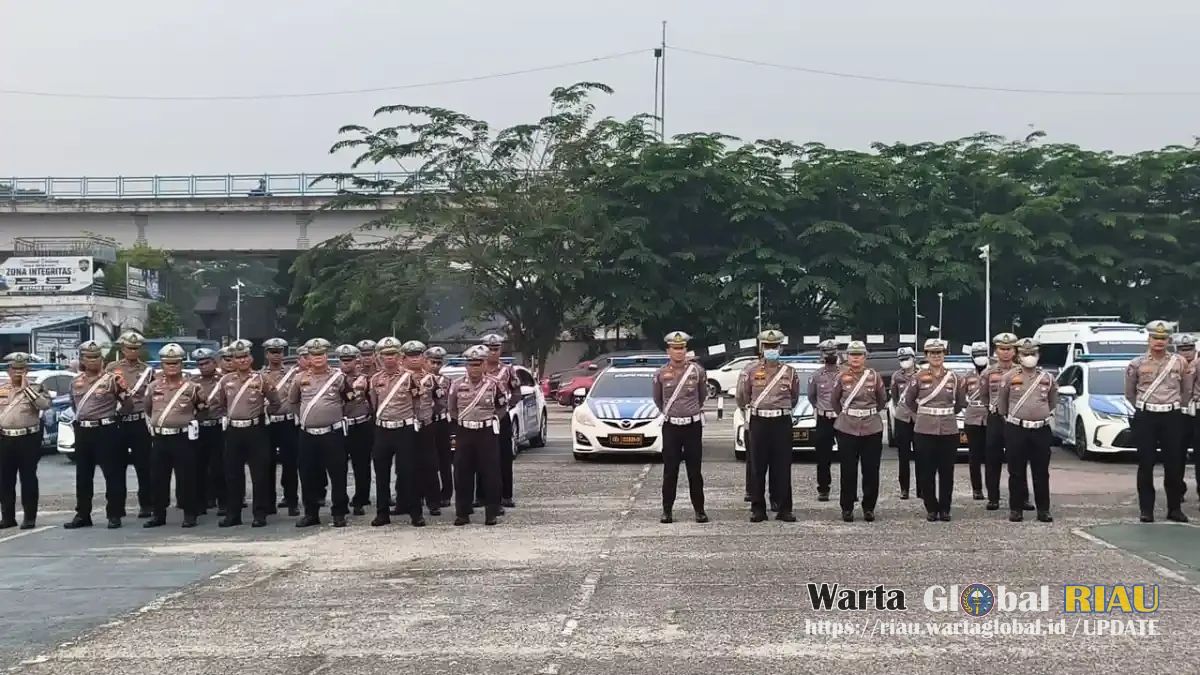 Jelang Ops Patuh Lancang Kuning 2026, Dirlantas Polda Riau Pimpin Apel Pagi Dan Pengecekan Kendaraan Patroli