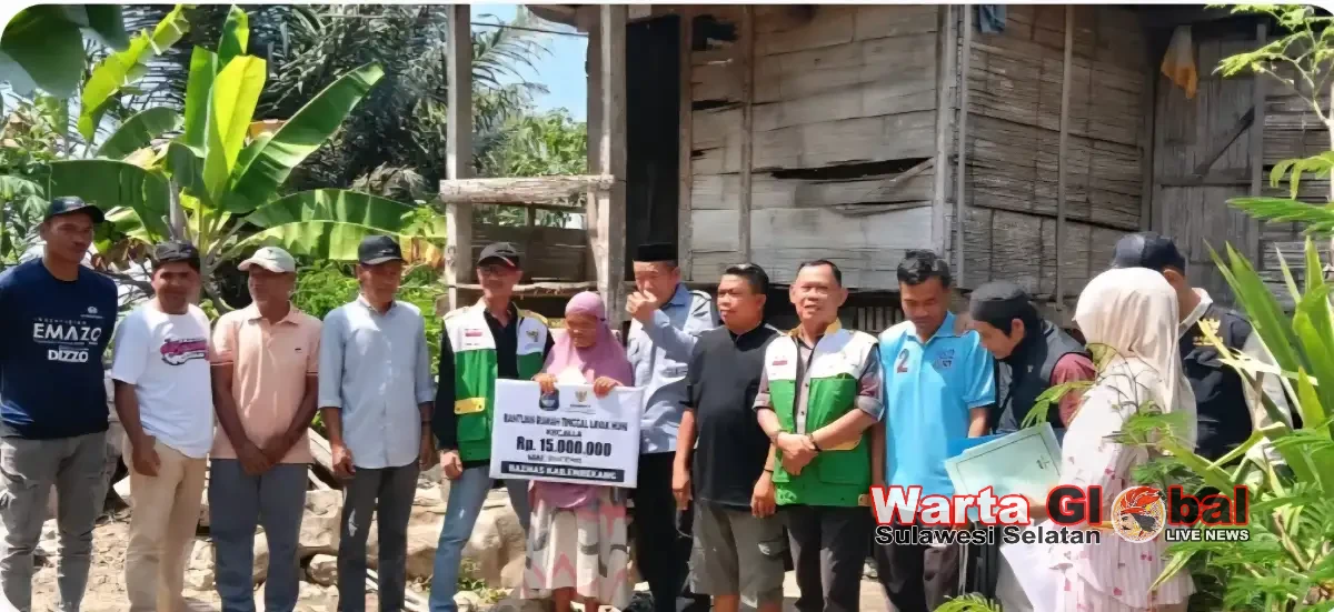 BAZNAS Enrekang Bedah Rumah Warga Kurang Mampu di Desa Mata Allo