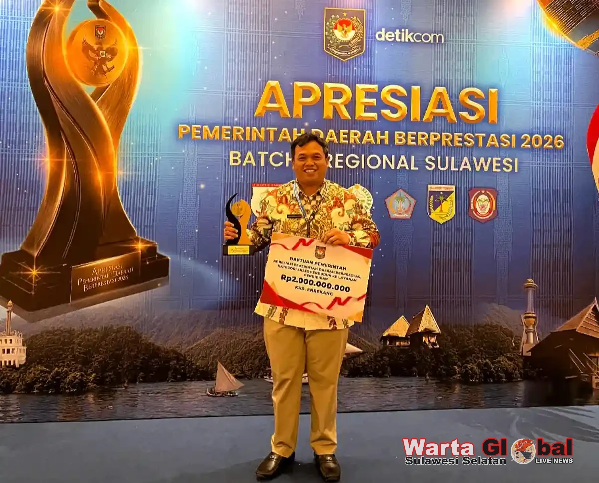 Enrekang Raih Terbaik I Akses Layanan Pendidikan, Dapat Insentif Rp2 Miliar