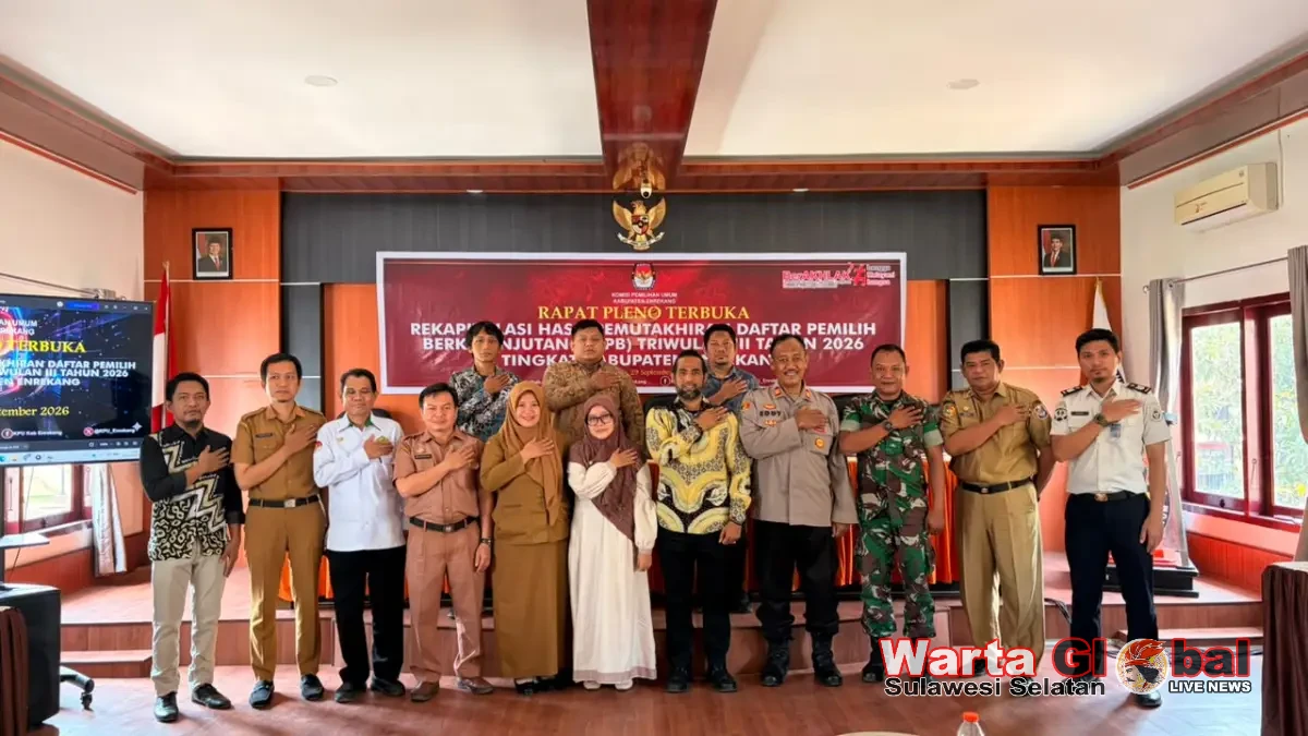 PDPB Triwulan III, Data Pemilih Enrekang Bertambah Jadi 174.524 Pemilih