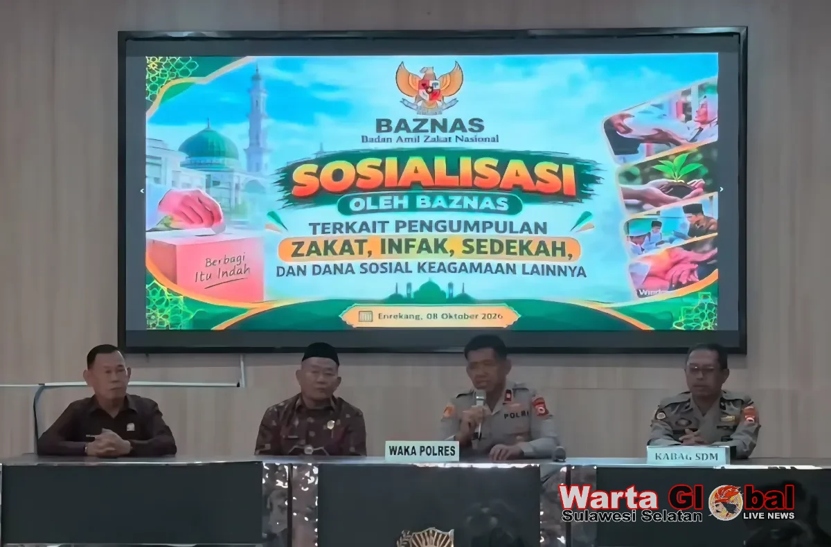 Perkuat Sinergi, BAZNAS Enrekang Sosialisasikan Pengumpulan ZIS-DSKL di Polres