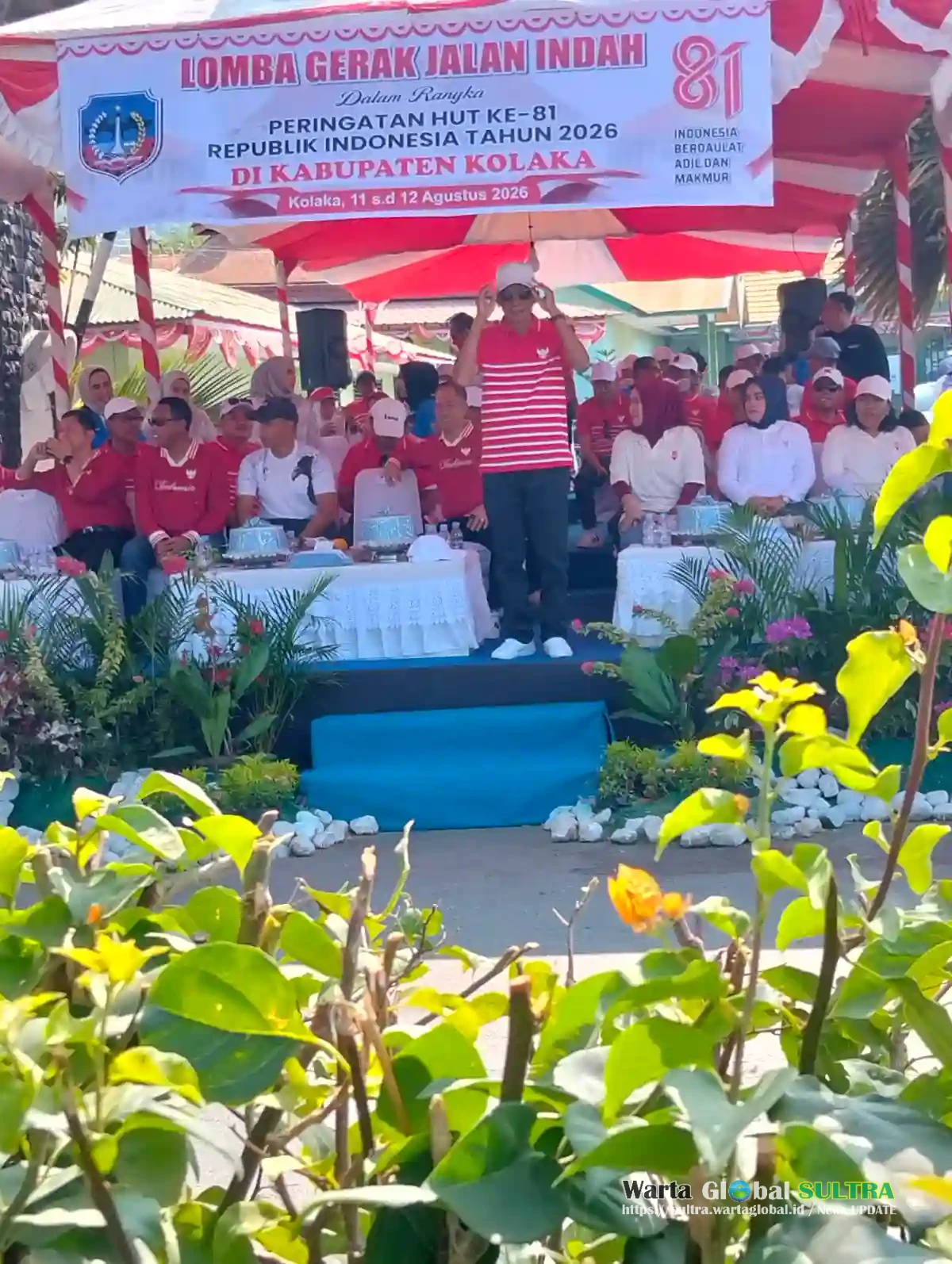 Semarak HUT ke-81 RI, Kabupaten Kolaka Gelar Lomba Gerak Jalan Indah