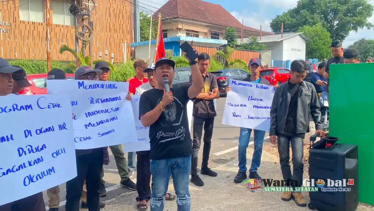 JAKOR Sumsel Soroti Dugaan Kegagalan Program Cetak Sawah Rp105 Miliar di Ogan Ilir, Desak Kadis Pertanian Mundur