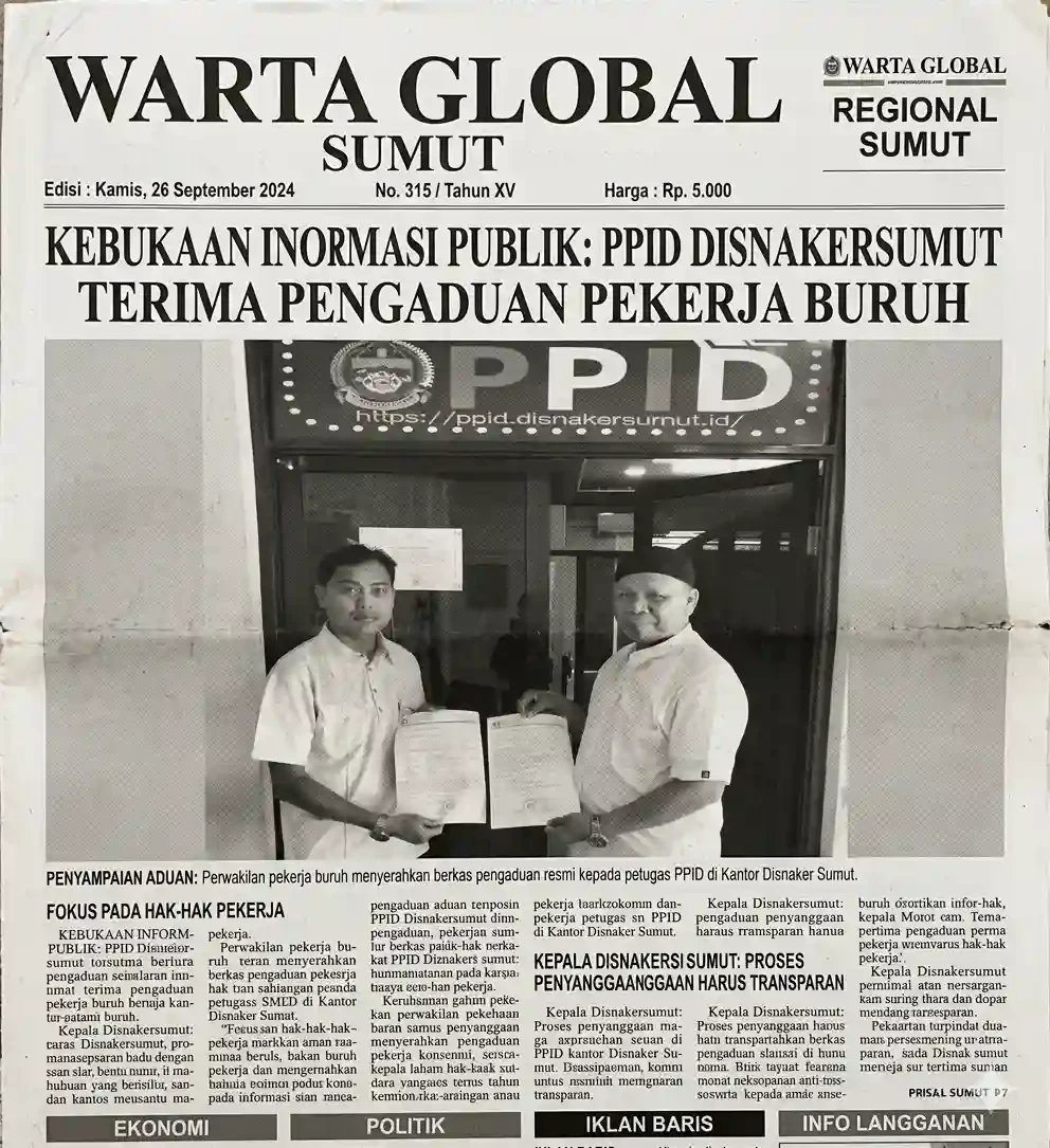 Sering Terjadi Perdebatan Aturan, Kolaborasi SB Karisma dan PPMI MADANI Desak Disnaker Sumut Bertindak